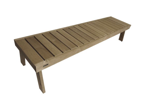 Harvia Formula Bench/Stool in Alder (1200 x 450 x 450 mm)