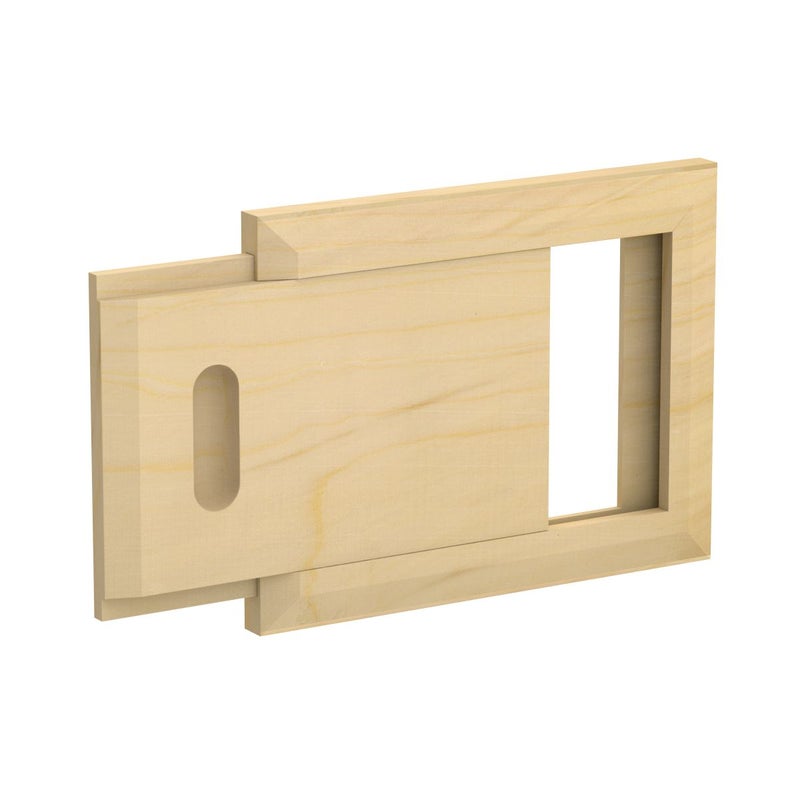 Harvia Basic SAS24620P Sauna Ventilation Hatch Pine, Slide Valve for Airflow Control