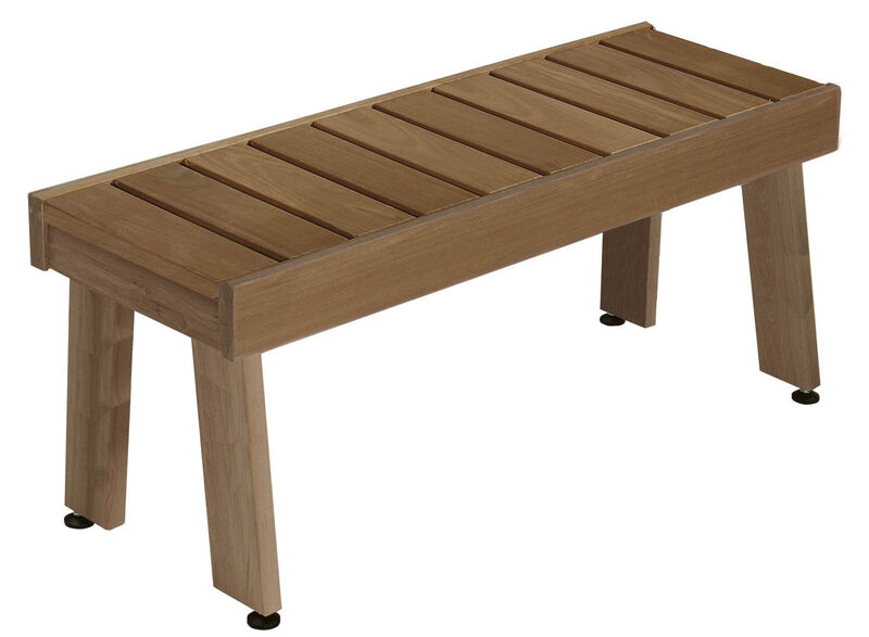 Sauna or bathroom bench, heat-treated aspen, 1190x390x450mm