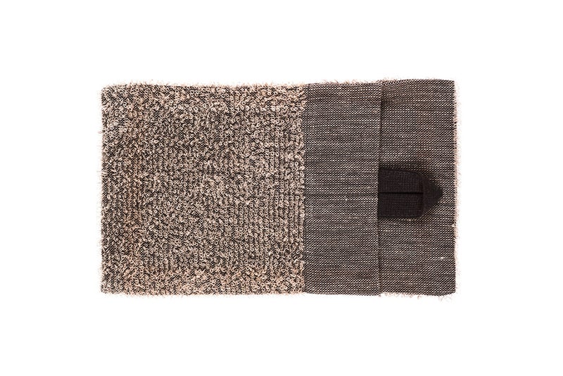 Rento Wash Mitten linen terry cloth 14x24 cm, black/beige