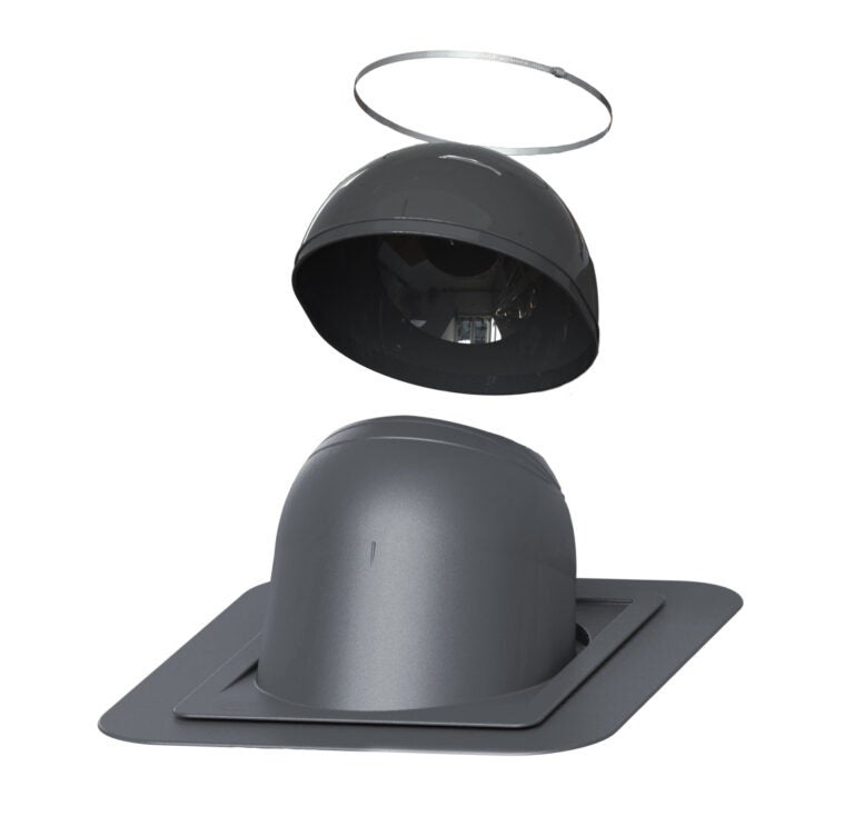 Vilpe Round Chimney Pass-Through No.1
Gray, for felt roofs